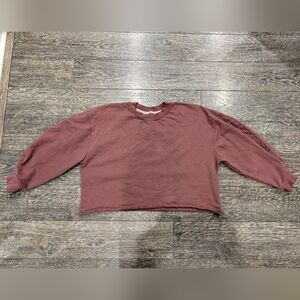 Left On Friday Field Day Sweatshirt S/M Burgundy
